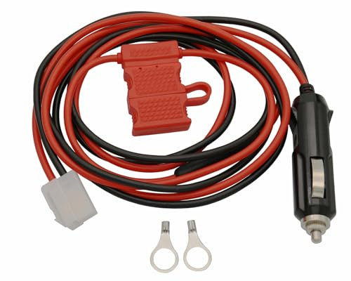 Karier T-förmiger Stecker, 12 V Gleichstrom, Netzkabel mit Zigarettenanzünder-Stecker für Kenwood Yaesu Icom Mobilfunkgeräte