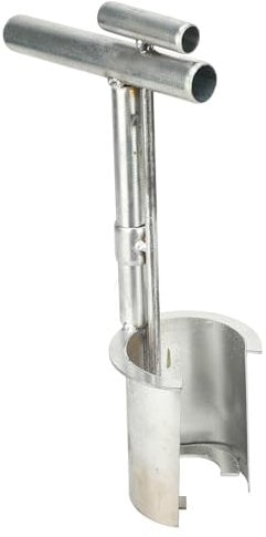 Bewinner Blumenzwiebel-Pflanzwerkzeug mit Griff, Gartenzwiebel-Pflanzgerät mit Langem Griff, Legierungs-Pflanzwerkzeug-Set, Bodenprobenehmer Zum Jäten, Umpflanzen, Graben