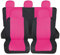 Susy Shop Coprisedili Auto Universali, Anteriori e Posteriori, Compatibilità Universale Montaggio Semplice (A23-Set Completo, Rosa)