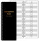 Terminbuch – Salon-Terminbuch, 11,4 x 29,8 cm, undatiertes Terminbuch, Tages- und Stundenplanbuch mit 2 Spalten und 200 Seiten, Schwarz