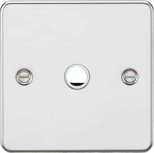 Knightsbridge 20A Flex Outlet Plate - Polished Chrome