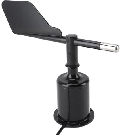 OPPWONG Windrichtungssensor, 360-Grad-Windsendersensor Windsensorbecher Windgeschwindigkeitsüberwachungssensor Hochpräzises Rotations-Anemometerinstrument für den Garten DC9 Bis 30 V