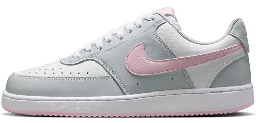 NIKE Damen W Court Vision LO Sneaker, Pure Platinum/Pink Foam-White, 38.5 EU
