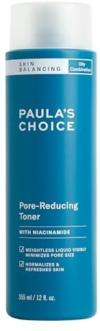 Paula's Choice SKIN BALANCING Lotion Tonique Visage - Vitamin B3 Tonique - Réduire Les Points Noirs, Imperfections & Pores Dilatés - avec Niacinamide - Peaux Mixtes à Grasses - 355 ml