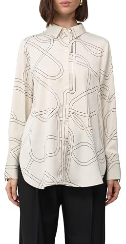 s.Oliver Gemusterte Longbluse aus Satin