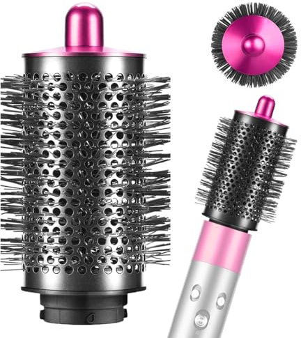 Große runde Volumenbürste-Aufsatz für Dyson Airwrap, Mit langen, feinen Borsten, um dem Haar Form und mehr Volumen zu verleihen, Kompatibel mit HS01/HS05/HS08, Fuchsia