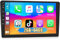 Autorradio Motorsi 1-DIN con Apple CarPlay y Android Auto, Pantalla táctil HD de 9 Pulgadas, Bluetooth, Mirror Link/Control en el Volante/FM/Am, Radio estéreo con Entrada para micrófono Trasero