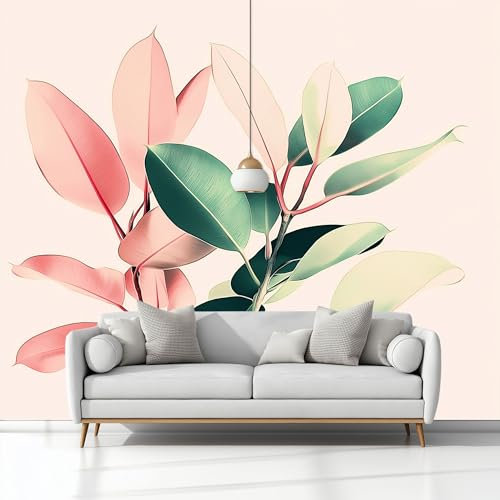 Arte Digitale Foglie Di Banano 3D Carta da Parati In Tessuti non Tessuti, 350 x 256 cm Murali Fotomurale Decorazione Murale Soggiorno Camera da Letto Cameretta Dei Bambini