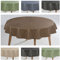 laro Rund 140 cm Wachstuchtischdecke Tischdecke Abwaschbar PVC Leinenoptik, Muster:Leinenoptik Braun Rund 140cm, Größe:Rund 140cm