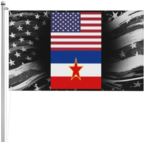Bandiera Dell'Individualità America Yugoslavia Friendship Bandiera Personalizzata Piccola Bandiera Pirati Per Decorazione Domestica, Barca, Cortile, 90X150cm