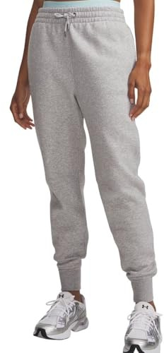Under Armour UA Icon Fleece Jogger - Mod Gray Light Heather/White - XXL