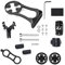 Universal Aluminum Bike Computer Mount – Multi-Function Out Front Mount for Garmin, Bryton, CatEye Action Cameras & Flashlight, CNC-Machined Alloy, Stable Stem Installation