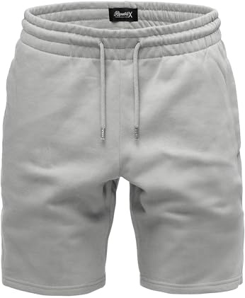 REPUBLIX Herren Sweatshorts Männer Kurze Bermuda Sweat Hose Regular Fit R8006 Hellgrau XL
