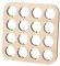 shjxi Bottle Cover Display, 16-Slot Square Beer Cap Collecting Board, Wooden Wine Lid Storage Tray, Compact and Versatile for Home, Wall Decor, Bedroom, Desk, Shelf, 4.33 Inches