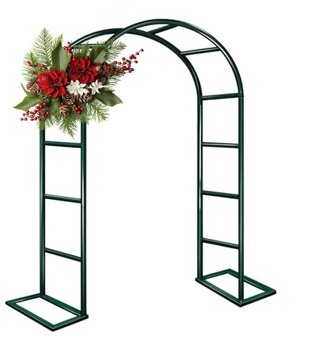 Rankhilfe für den Außenbereich, für Kletterpflanzen, Terrasse und Fenster, erhältlich in 80–350 cm Größen (grün, B 280 x H 220 cm) – perfekt für Gärten und Veranden