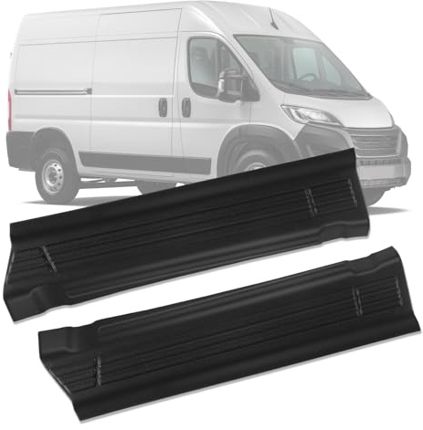 2PCS Plaques de seuil de Porte en Plastique de Remplacement pour Fiat Ducato/Peugeot Boxer/Citroen Jumper 2006-2023, Protection latérale ABS pour seuil de Porte Gauche et Droit