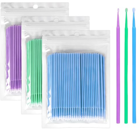 300 Pcs Micro Applicator Brushes for Car Scratch & Stone Chip Paint Repair
