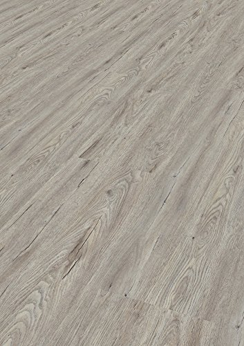 TEPCOR® Vinylboden Klick RIGID (Basalto) | Premium Vinylbodenbelag mit Klicksystem | 4,5 mm Stark - 0,30 mm Nutzschicht | 1 Paket - 2,61 m² | Wasserfest | Holzoptik