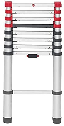 (L) HAILO 7113-092 - Escalera telescópica de aluminio FlexiLine 260 de 9 peldaños
