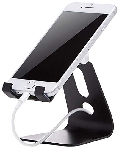 Amazon Basics Soporte ajustable para teléfono móvil, suelto, Individual, Negro