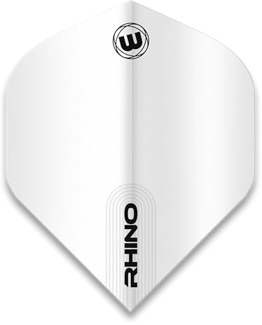 WINMAU Rhino Extra Thick White - 1 Sätze pro Packung (3 Flights insgesamt)