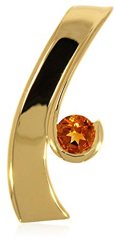 XEN Anhänger mit 5 mm Madeira Citrin ca. 0,50 ct. gelbvergoldet