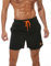 ZOXOZ Badeshorts Herren Badehose Herren Shorts Kurze Hosen Herren Schnelltrocknend Männer Schwimmhose Boardshorts Strandshorts Herren Beachshorts mit Mesh-Futter Verstellbarem Tunnelzug Schwarz XL