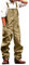 Minetom Jeans Salopette Uomo Sciolto Salopette Pantaloni Tuta in Denim Salopette Casual Lavoro Overall retrò Salopette B Verde L
