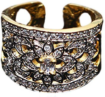 55Carat - Vergoldet Birne White Cubic Zirkon