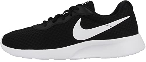 Nike Damen Tanjun Sneakers, Black White-Barely Volt-Black, 42.5 EU