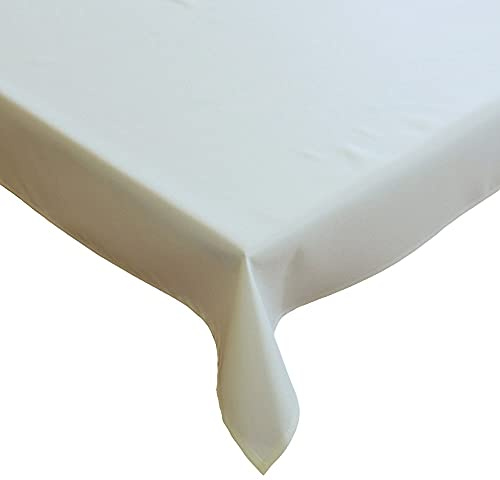 matches21 HOME & HOBBY Tischdecke Viki 110 x 160 cm schlicht und glatt unifarbenes Tischtuch einfarbig beige Polyester