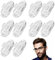 5 Pairs Glasses Nose Pads Glasses Silicone Silicone Glasses Nose Pads Nose Pads Glasses Repair Kit Anti-Slip Adhesive Nose Pads Sunglass Pad Glasses Sticky Pads Spectacle Nose Bridge Pad Spectacles