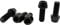 5 Pièces Boulon Vis en Titane pour Tige de Vélo, M8 Vis de Potence de Vélo Tête Hexagonale, Vélo Titanium Boulons de Tige Fixes, Vis de Tige de Bicyclette pour MTB Vélo de Route de Montagne