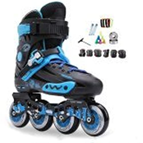 A7Jrbda Erwachsene Fitness Inline Skate Performance Inline Skates Einstellbar Leuchten Inline for Mädchen und Jungen, Rollenblätter for Kinder und Frauen Erwachsene