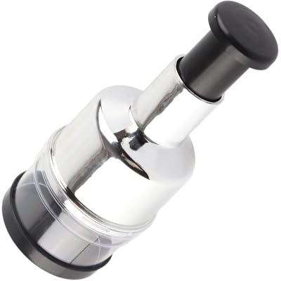 Mini-Zerkleinerer, Edelstahl-Zwiebelpresse-Zerkleinerer Manueller Lebensmittelmixer Babynahrungszubereiter für Fleisch Gemüse Obst Zwiebel Knoblauch