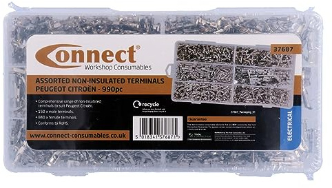 Connect 37687 Assorted Non-Insulated Terminals – Compatible with Citroen