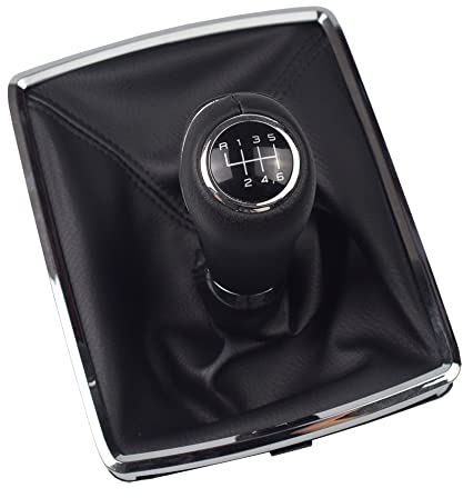 Hacreyatu Automatischer Manueller 6 Gang Schaltknauf für Mercedes Benz W204 W207 A207 W212 C204 C63 C300 C250 2008–2014 (R6 Gänge-14.5mm)