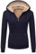 GEEK LIGHTING Felpa Donna con Cappuccio Foderata in Pile Calda Giacca Invernale con Zip Felpa Pile Donna Teddy Hoodie con Cerniera Sweatshirt Inverno Autunno S-2XL