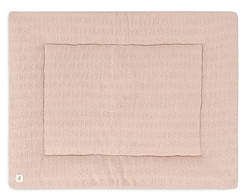 Jollien 017-512-67065 Playpen Insert Crawling Blanket Knitted Grain Knit Pink (75 x 95 cm)