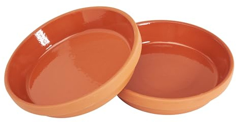 VBS Terrakotta-Unterteller Untersetzer aus Terrakotta Ganzjährig geeignet Innen-Ø 12 cm, 2 Stück