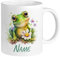 GRAZDesign Tasse grenouille avec nom, tasse à café, pour enfants et adultes, céramique, 330 ml