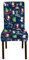 SHATSS Stuhlhussen Blaue Weihnachten Universal, Stuhlhusse Stretch Set, Stuhlhussen Schwingstühle Elastische Langlebig Stuhlhussen Für Esszimmer Bankett Deko,Waschbar Abnehmbaset of 8