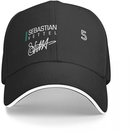 QFLLQLFF Basecap Sebastian Vettel Baseball Cap Strandtasche Hüte Baseball Cap Schutzhelm Damen Hüte Herren Geschenk