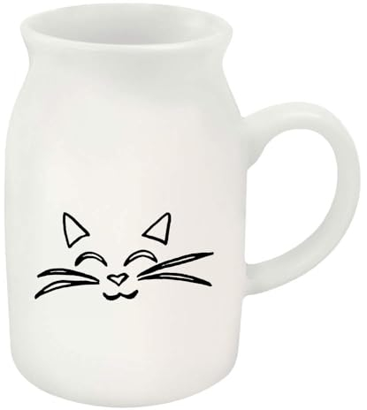 300ml 'Cat Face' Ceramic Milk Jug (MJ00003291)