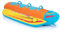 HOMASIS Bananenboot aufblasbar, Banana Boat für 3 Personen, Towable Tube mit 3 Griffen & Abschleppsystem, Wassersport Funtube bis zu 231 kg belastbar, 252 x 108 x 51 cm