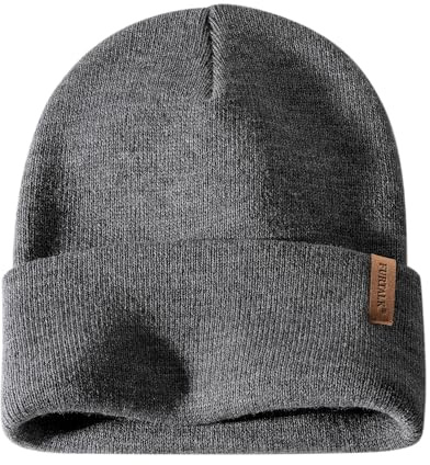 FURTALK Herren Cuffed Beanie Winter Mütze Unisex Wintermütze Weich Warm Strickmütze
