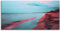 Paul Sinus Wandbild auf Leinwand in 120x60cm Strand Meer Pastellfarben Himmel Wasser Natur Leinwandbild