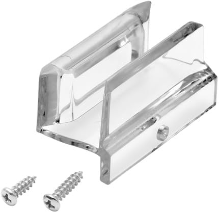Sliding Shower Door Bottom Guide for Sliding Shower Door (Top Hung) Shower Door Guide, 3/8 in Channels, Suitable for 5/16-inch Thick Shower Glass Doors, Shower Door Plastic Guide(1 Pack)