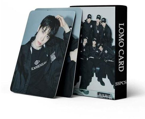 55 Stück Kpop NCT 127 Karten NCT Mini Cards NCT 127 Album Karten NCT Merch Photocards Set Kpop NCT Fotokarten Geschenk für Fans