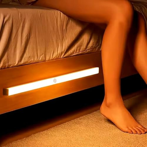 Rechargeable Motion Sensor Lights, USB Operated, Energy Efficient, Easy to Install, Perfect for Under Cabinet Lighting, for Home, Kitchen, Wardrobe, 30 CM, 2 Pack